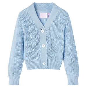 Vidaxl kindervest gebreid 128 blauw