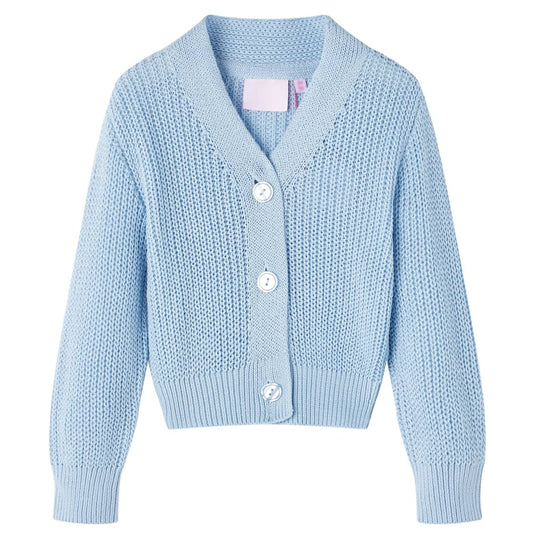 Vidaxl kindervest gebreid 128 blauw