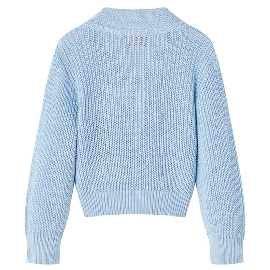 Vidaxl kindervest gebreid 128 blauw
