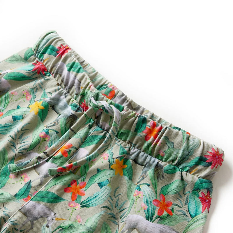 Load image into Gallery viewer, VidaXL Kindershorts met trekkoord 104 lichtkaki
