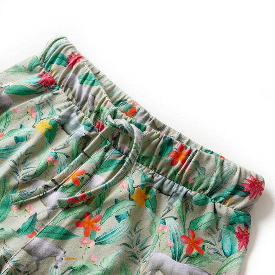 VidaXL Kindershorts met trekkoord 128 lichtkaki