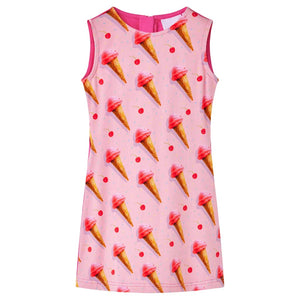 Vidaxl kinderjurk 104 felroze