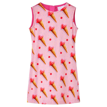 Vidaxl kinderjurk 104 felroze