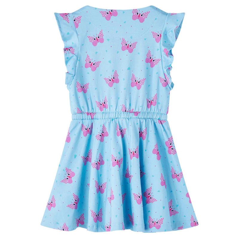 Load image into Gallery viewer, Vidaxl kinderjurk met knopen zonder mouwen 116 blauw

