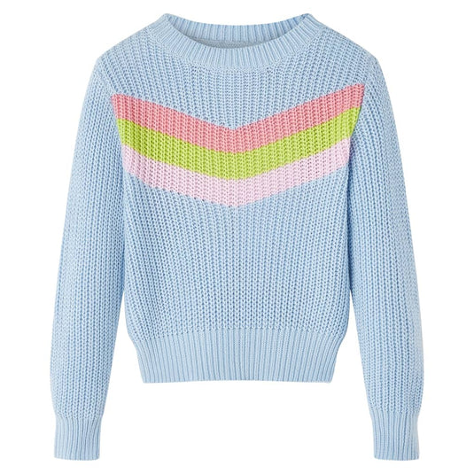 Vidaxl kindertrui gebreid 104 blauw