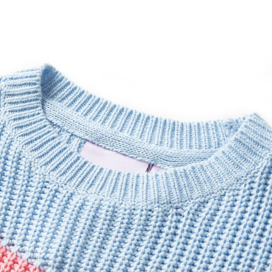 Vidaxl kindertrui gebreid 116 blauw