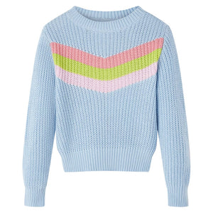Vidaxl kindertrui gebreid 140 blauw