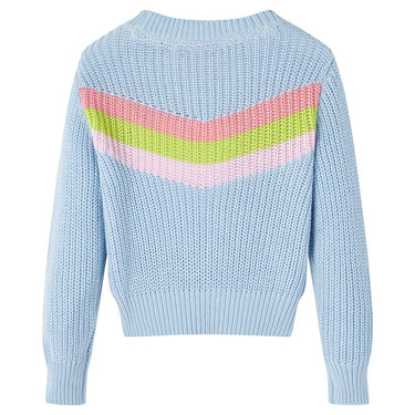 Vidaxl kindertrui gebreid 140 blauw