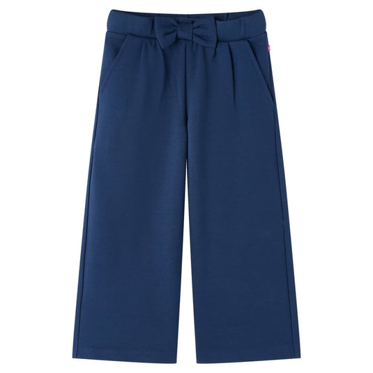 VidaXL Kinderbroek met wijde pijpen 92 marineblauw