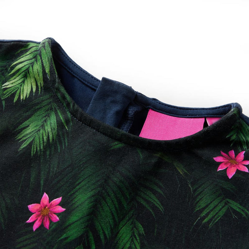 Load image into Gallery viewer, Vidaxl kinderjurk met lange mouwen 104 marineblauw
