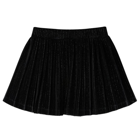 Vidaxl kinderrokje geplooid 92 lurex zwart