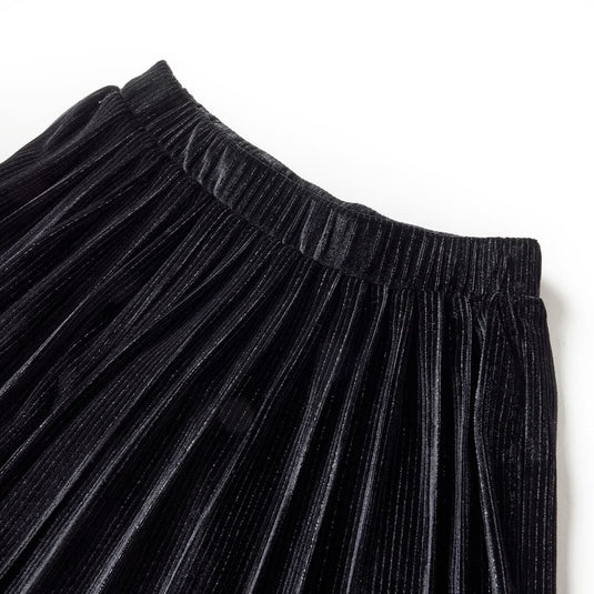Vidaxl kinderrokje geplooid 104 lurex zwart