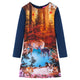 Vidaxl kinderjurk met lange mouwen 140 marineblauw