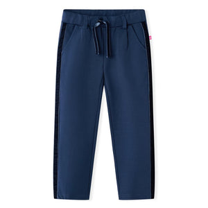 Vidaxl kinderbroek met zwarte bies 104 marineblauw