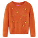 Vidaxl kindertrui gebreid 116 oranjebruin