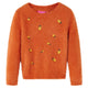 Vidaxl kindertrui gebreid 128 oranjebruin