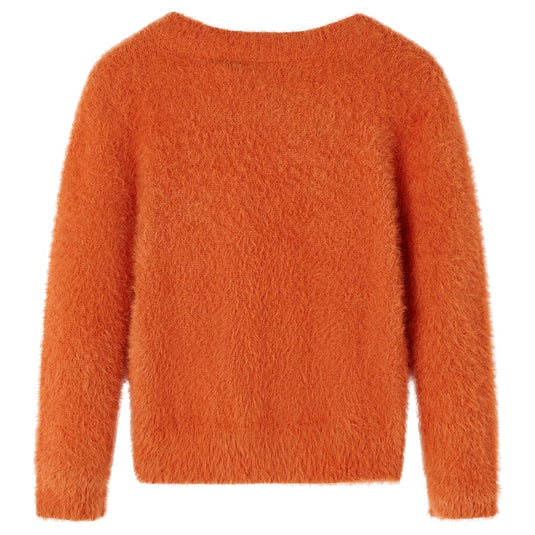 Vidaxl kindertrui gebreid 140 oranjebruin