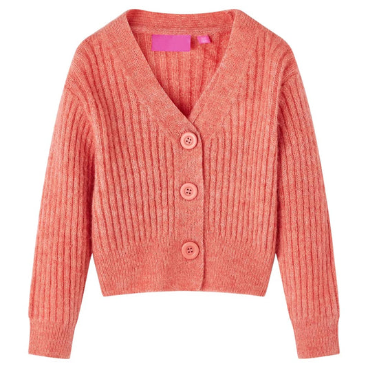 Vidaxl kindervest gebreid 104 middelroze