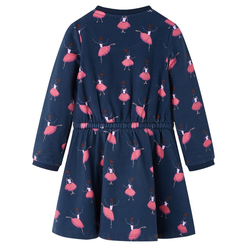 Load image into Gallery viewer, Vidaxl kinderjurk 128 marineblauw
