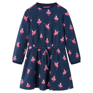 Vidaxl kinderjurk 140 marineblauw