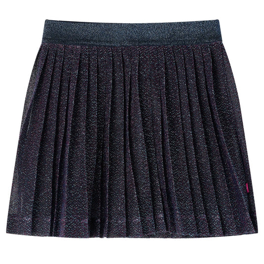 Vidaxl kinderrokje met glitters 128 marineblauw