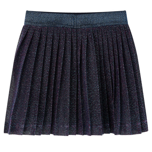 Vidaxl kinderrokje met glitters 128 marineblauw