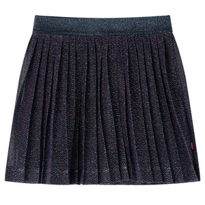 Vidaxl kinderrokje met glitters 140 marineblauw