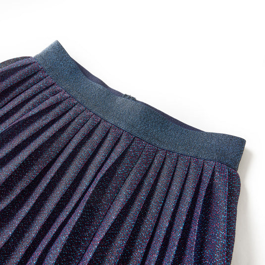 Vidaxl kinderrokje met glitters 140 marineblauw