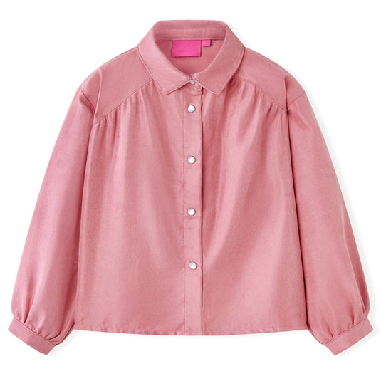Vidaxl kinderblouse met lantaarnmouwen 92 oudroze