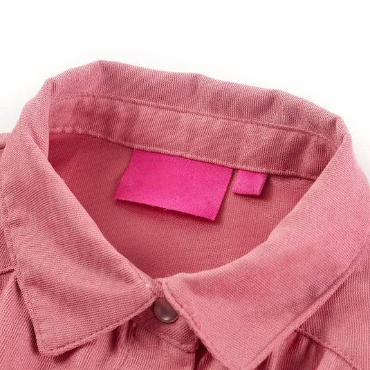 Vidaxl kinderblouse met lantaarnmouwen 92 oudroze