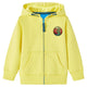 Vidaxl kindervest met capuchon en rits 92 lichtgeel