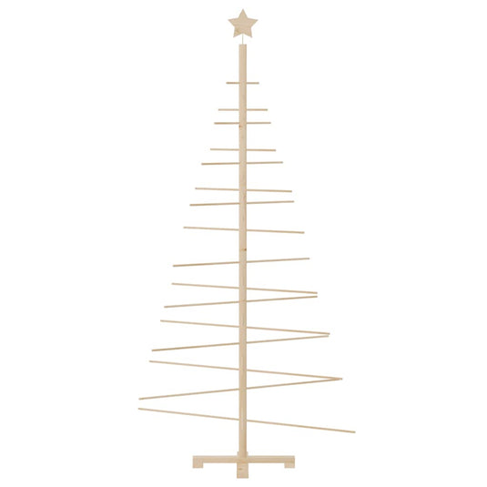 Vidaxl kerstdecoratie kerstboom 180 cm massief grenenhout