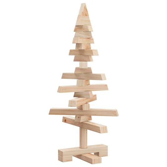 Vidaxl kerstdecoratie kerstboom 60 cm massief grenenhout