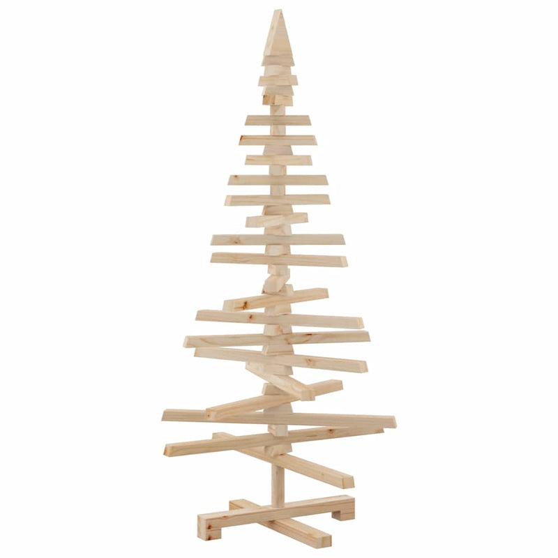 Afbeelding laden in galerijviewer, Vidaxl kerstdecoratie kerstboom 120 cm massief grenenhout
