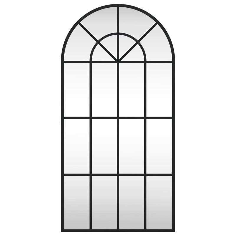 Load image into Gallery viewer, Vidaxl wandspiegel boog 40x80 cm ijzer zwart

