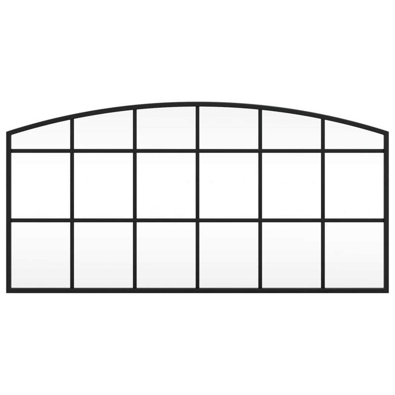 Load image into Gallery viewer, Vidaxl wandspiegel boog 80x40 cm ijzer zwart
