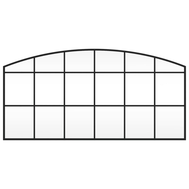 Load image into Gallery viewer, Vidaxl wandspiegel boog 100x50 cm ijzer zwart
