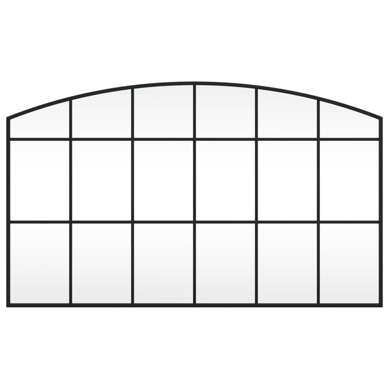 Load image into Gallery viewer, Vidaxl wandspiegel boog 100x60 cm ijzer zwart
