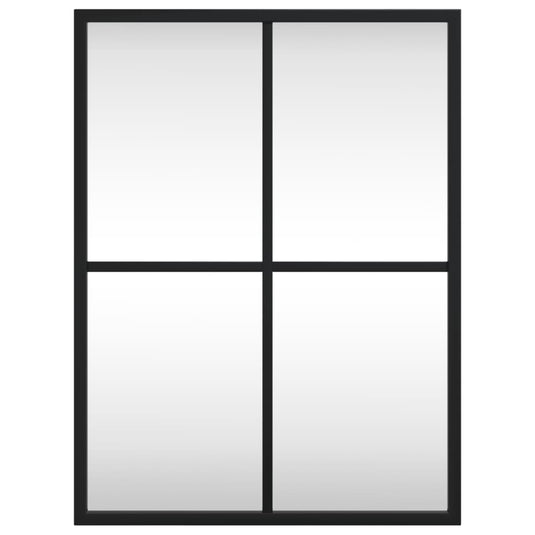 Vidaxl wandspiegel rechthoekig 30x40 cm ijzer zwart