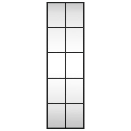 Vidaxl wandspiegel rechthoekig 30x100 cm ijzer zwart