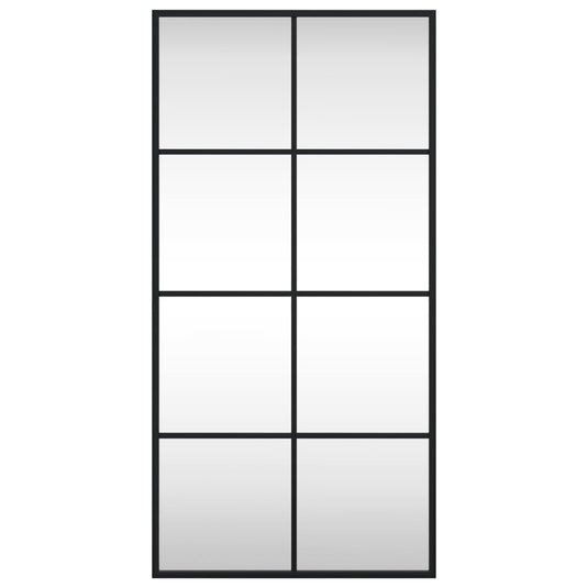 Vidaxl wandspiegel rechthoekig 40x80 cm ijzer zwart