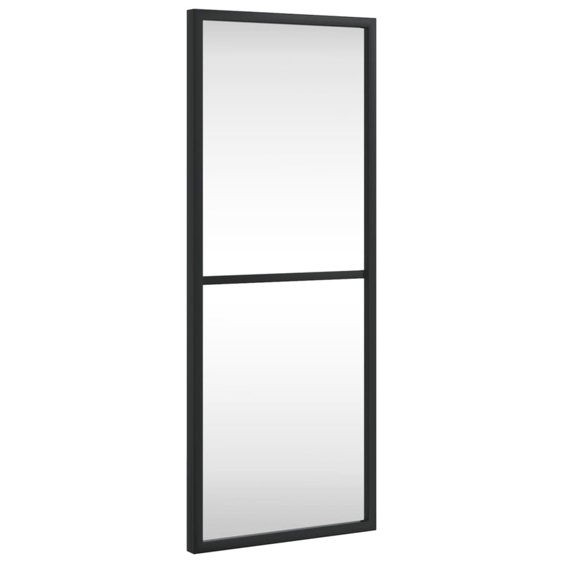 Afbeelding laden in galerijviewer, Vidaxl wandspiegel rechthoekig 20x50 cm ijzer zwart

