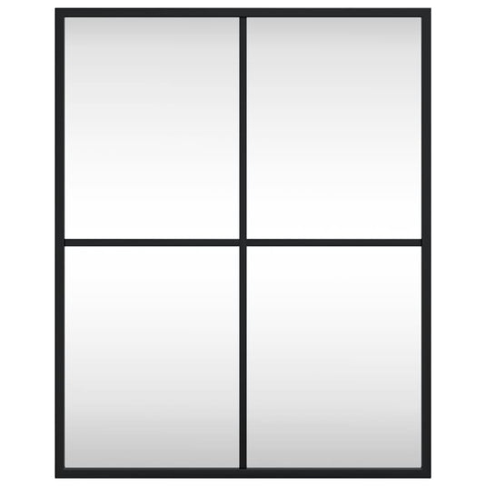 Vidaxl wandspiegel rechthoekig 40x50 cm ijzer zwart