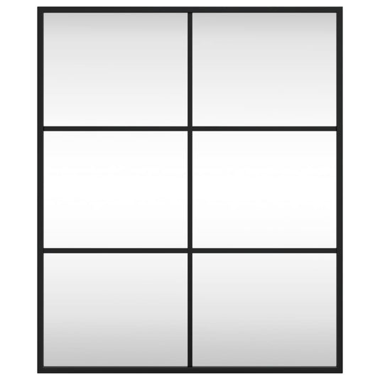 Vidaxl wandspiegel rechthoekig 50x60 cm ijzer zwart