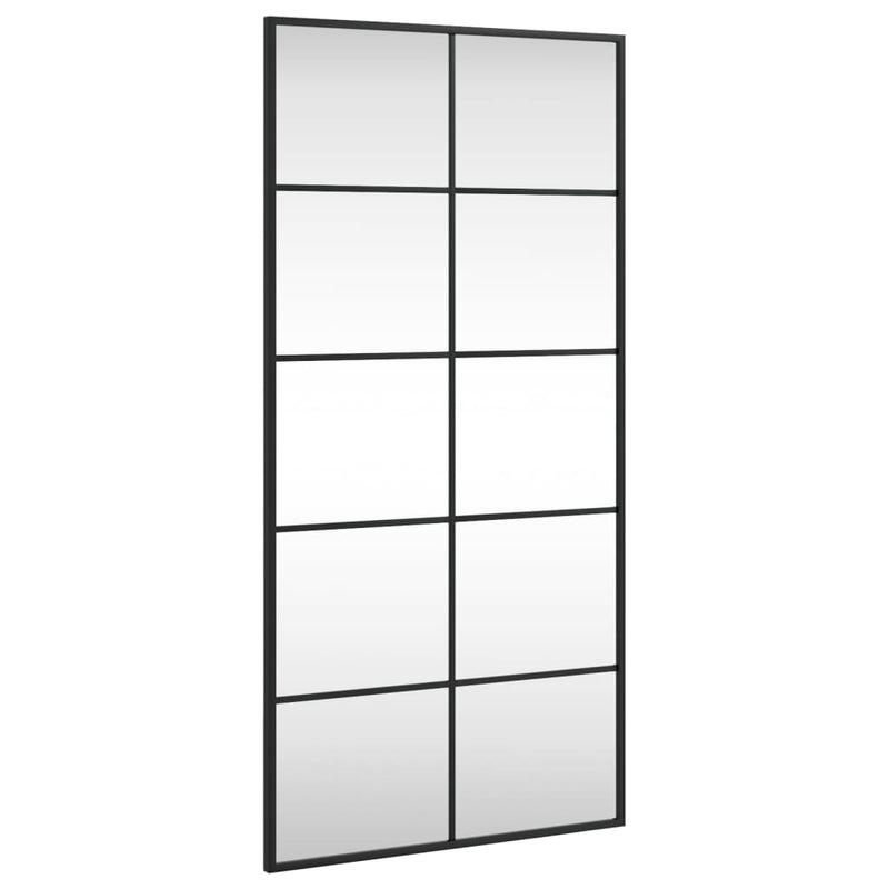 Load image into Gallery viewer, Vidaxl wandspiegel rechthoekig 50x100 cm ijzer zwart
