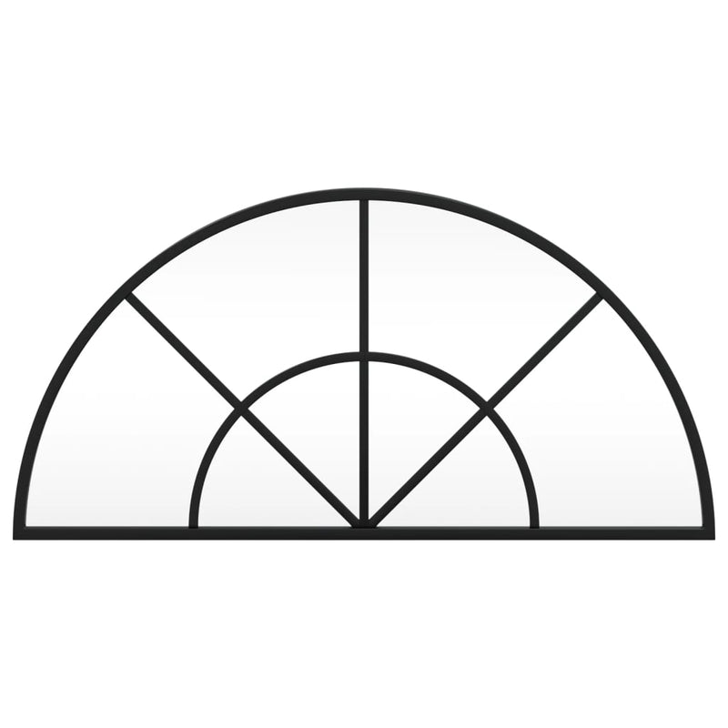 Load image into Gallery viewer, Vidaxl wandspiegel boog 60x30 cm ijzer zwart
