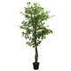 Vidaxl kunstplant ficus 1008 bladeren 180 cm groen