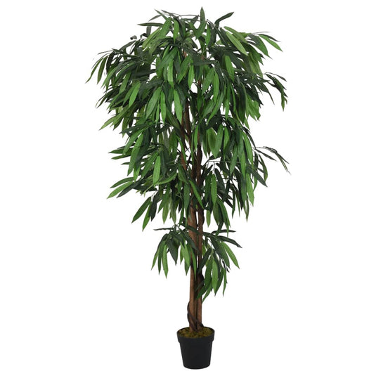 Vidaxl kunstplant mangoboom 450 bladeren 120 cm groen