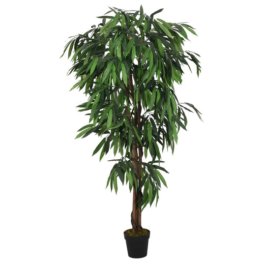 Vidaxl kunstplant mangoboom 600 bladeren 150 cm groen