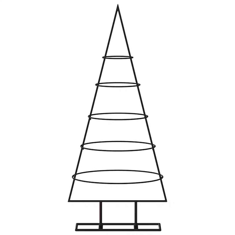 Load image into Gallery viewer, Vidaxl kerstdecoratie kerstboom 90 cm metaal zwart
